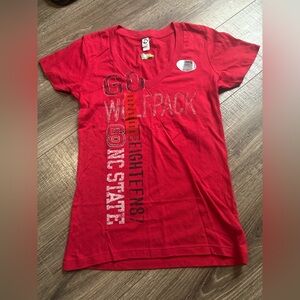 NC State Bold Red Graphic Tee size medium